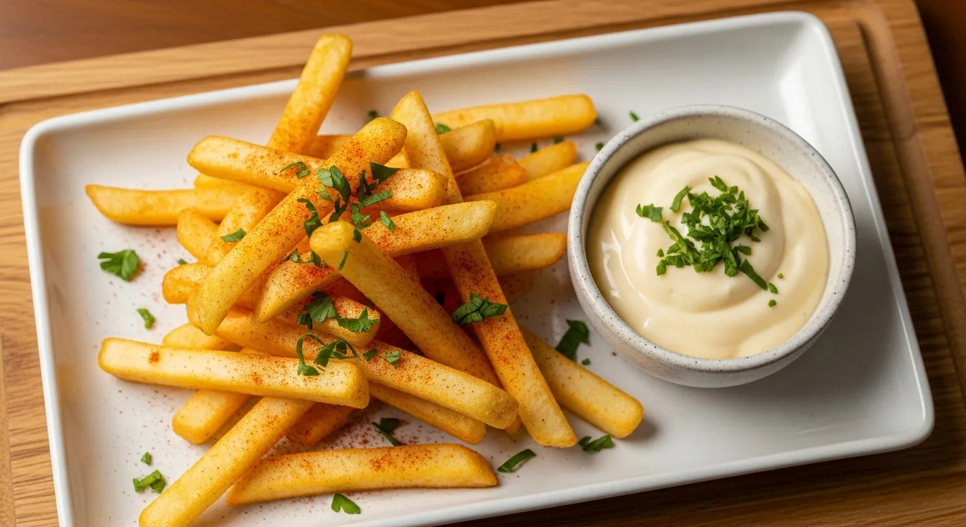 Efe Fries with paprika and garlic aioli