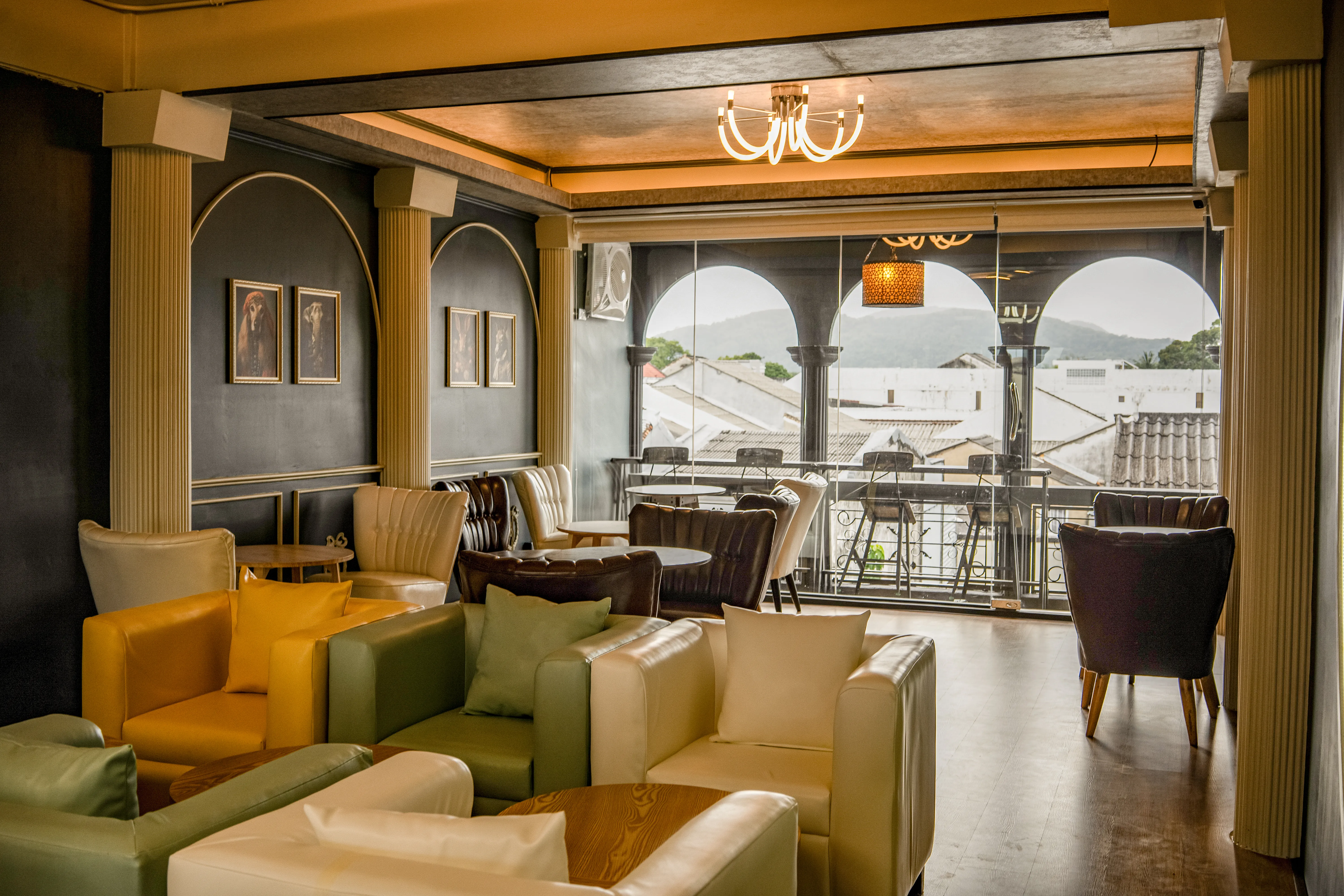 Rooftop Terrace — Old Town Skyline